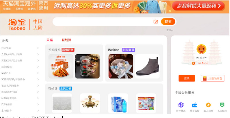 Nhập tại trang TMĐT Taobao