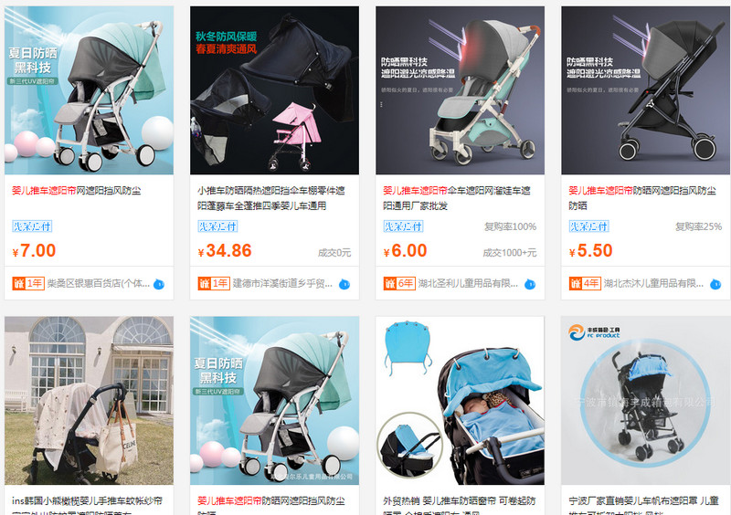 Nguồn nhập tấm che nắng xe đẩy em bé Trung Quốc ở đâu giá sỉ tận gốc?