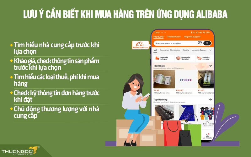 Một số lưu ý cần biết khi mua hàng trên Alibaba