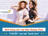 Dịch bảng size váy đầm Quảng Châu "CHUẨN" cho hội "bánh bèo"