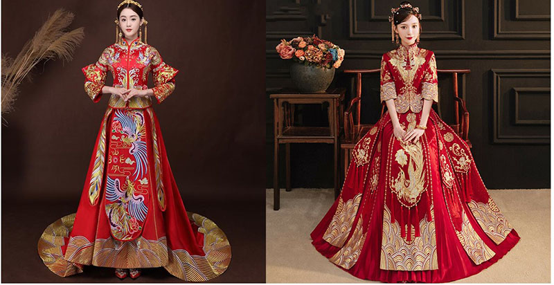 Áo cưới truyền thống Trung Quốc  Áo khỏa Người Hoa đẹp nhất