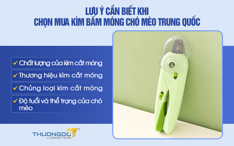 Một số lưu ý cần biết khi chọn mua kìm bấm móng chó mèo Trung Quốc