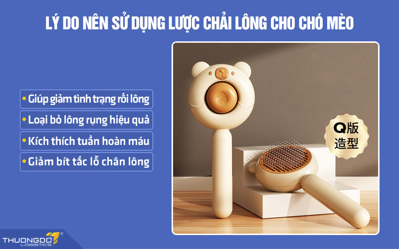 Lý do nên sử dụng lược chải lông cho chó mèo