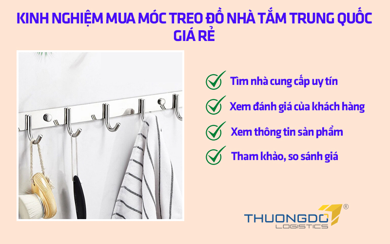 Kinh nghiệm mua móc treo đồ nhà tắm giá rẻ Trung Quốc