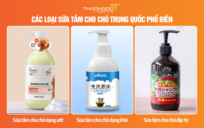 Các loại sữa tắm cho chó phổ biến trên thị trường hiện nay