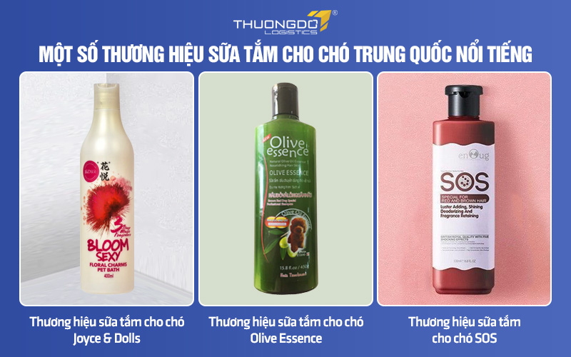 Thương hiệu sữa tắm cho chó nội địa Trung bạn nên lựa chọn