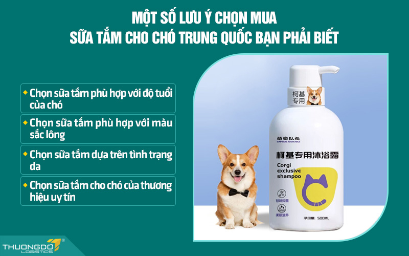 Một số lưu ý cần biết khi chọn mua sữa tắm cho chó nội địa Trung