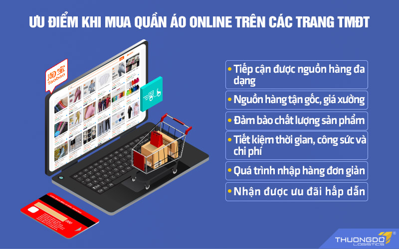 Ưu điểm khi mua quần áo nội địa Trung online trên các trang TMĐT