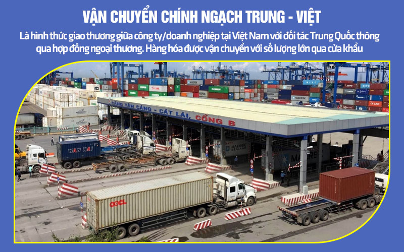 Vận chuyển Trung - Việt chính ngạch